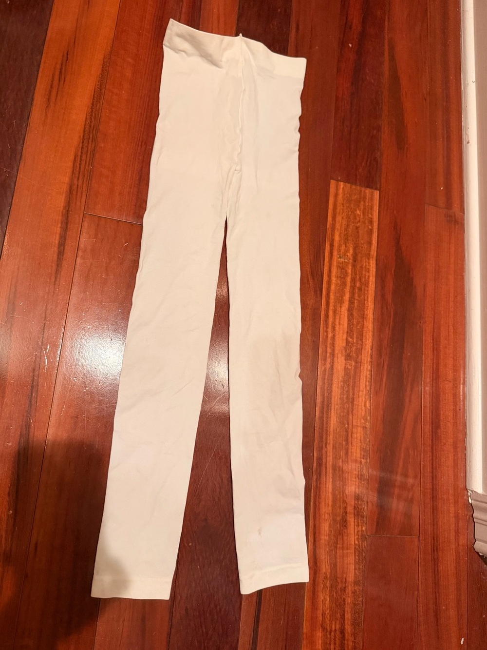 Kid’s White Costume Stretch Tights! Girls Medium